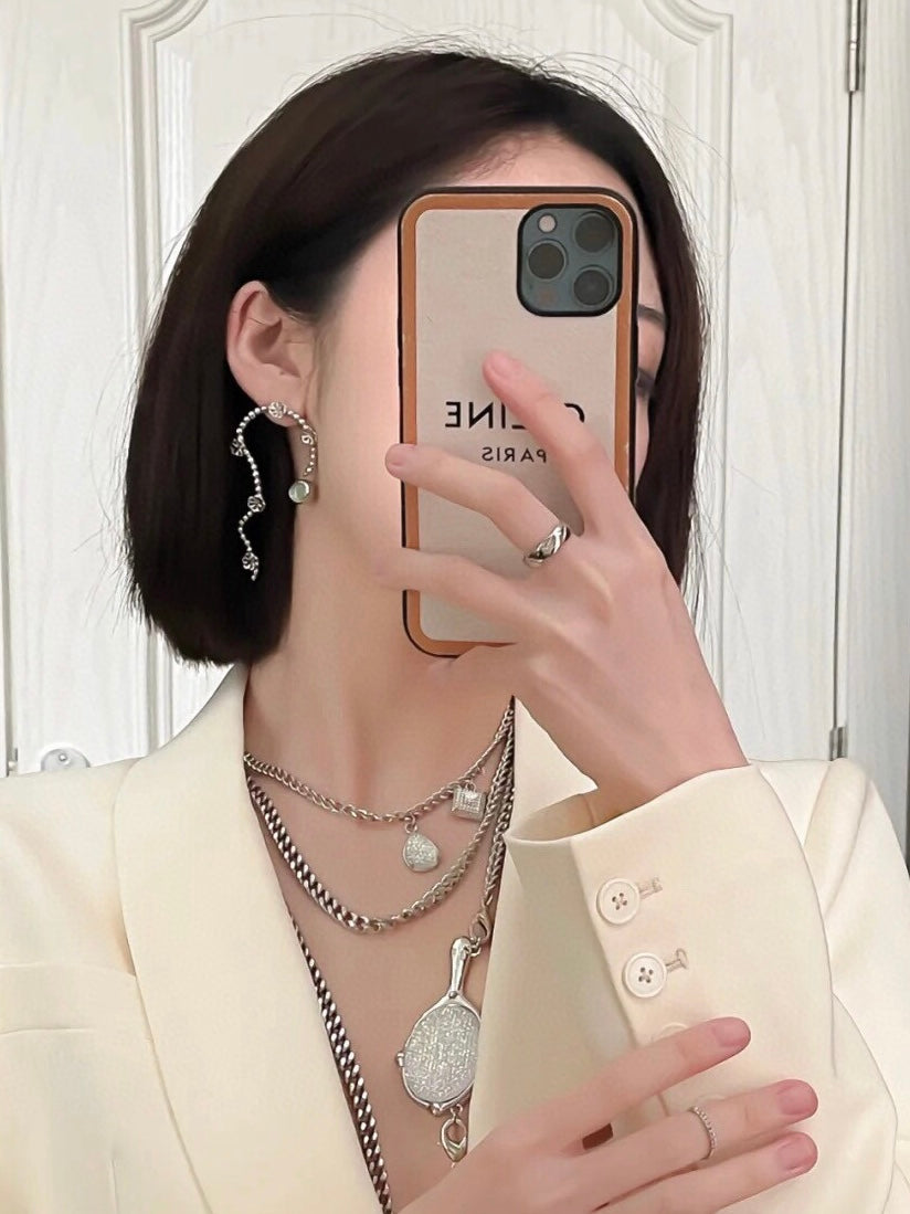 Irregular Flower Stud Earring (Single)