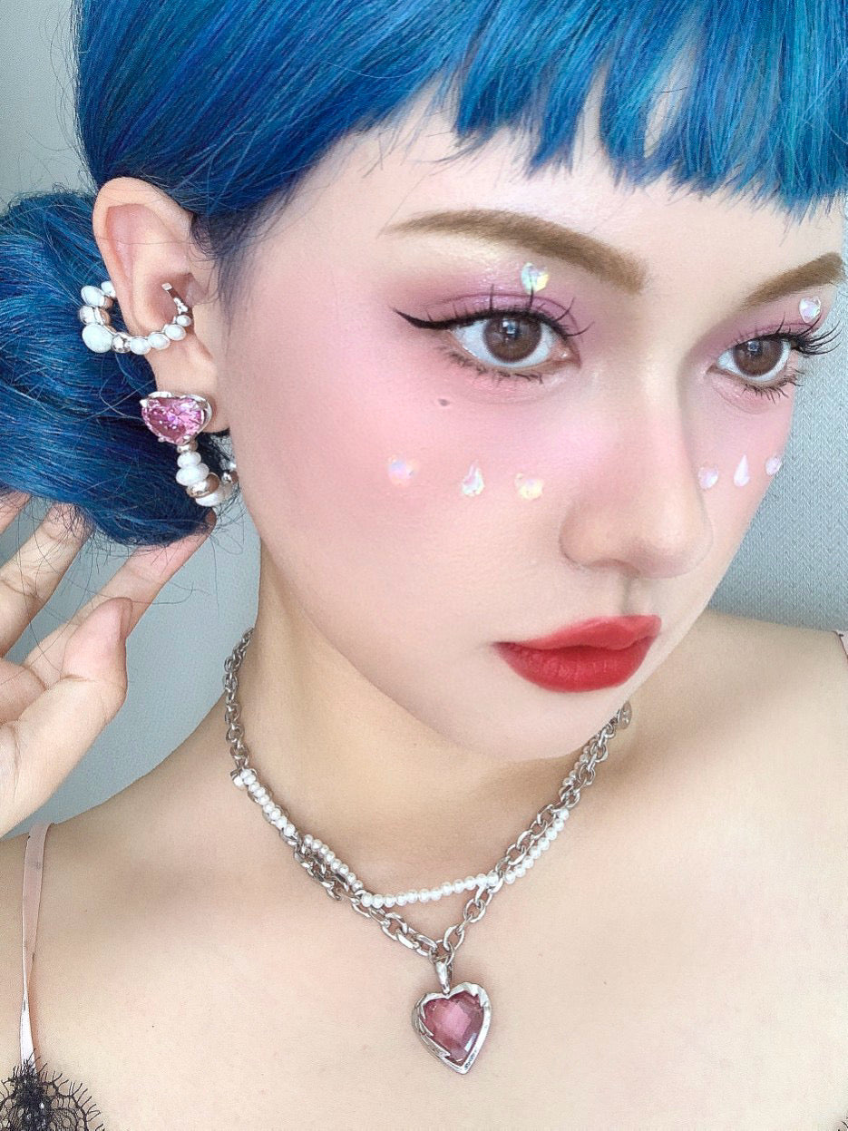 Heart Pearl Earrings