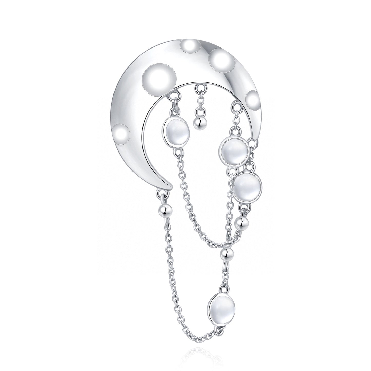 Half-Moon Stud Earring (Single)