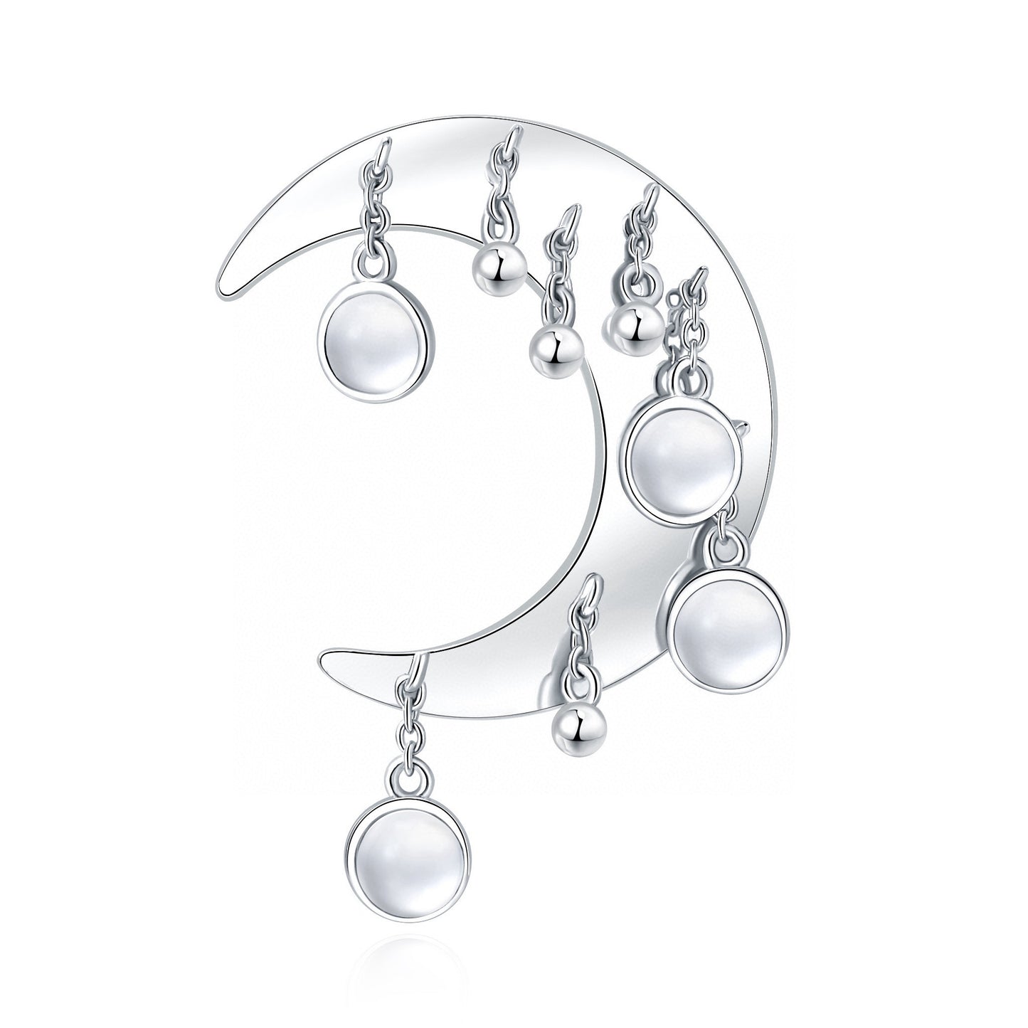 Half-Moon Stud Earring (Single)