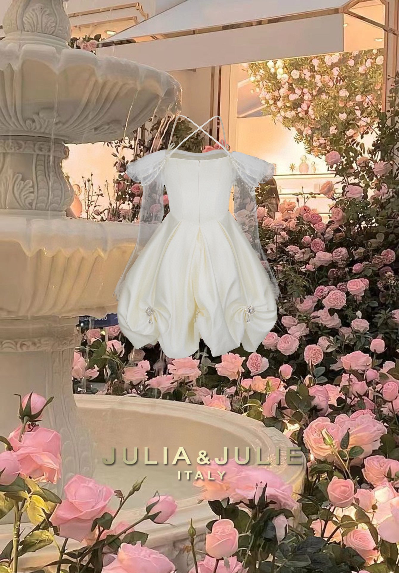 Summer Rose Off-Shoulder Dress