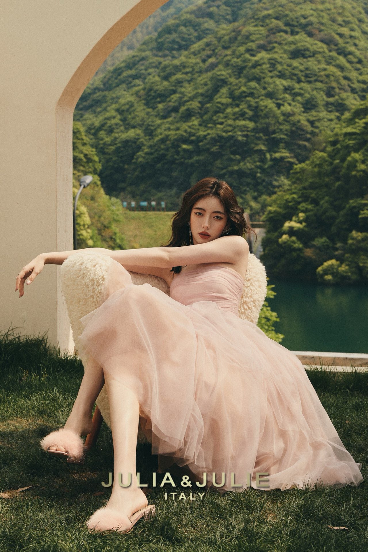 Tipsy Rose Pink Strapless Asymmetric Dress