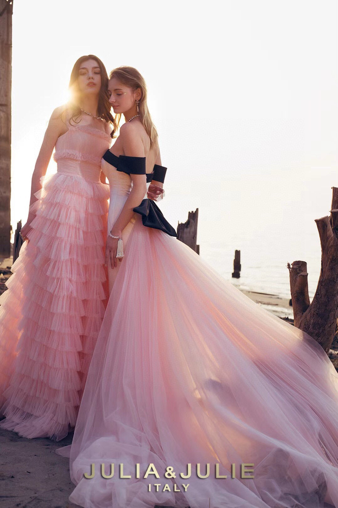 Pink Tiered Ruffle Dress