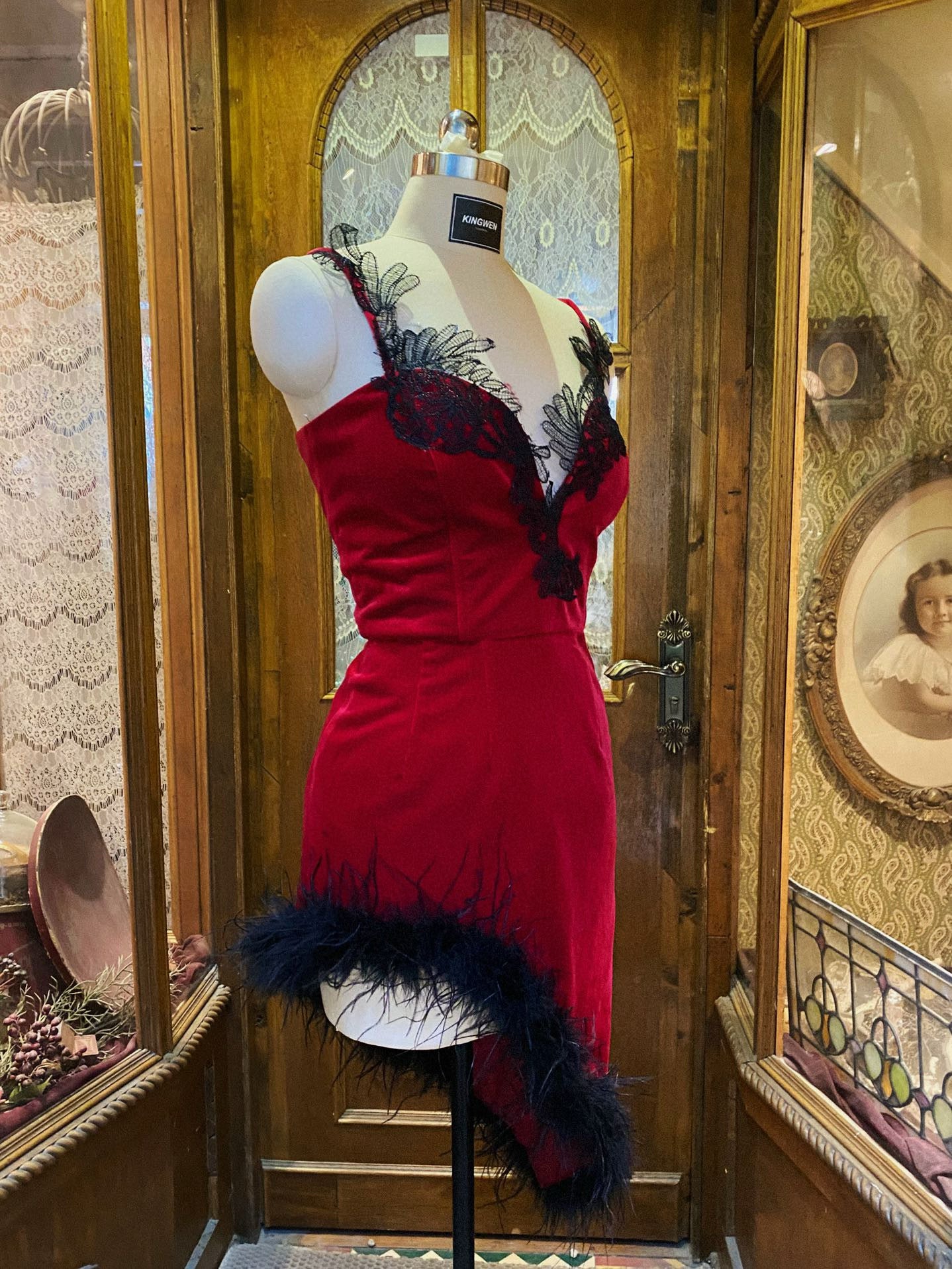 Red Velvet Seduction Dress