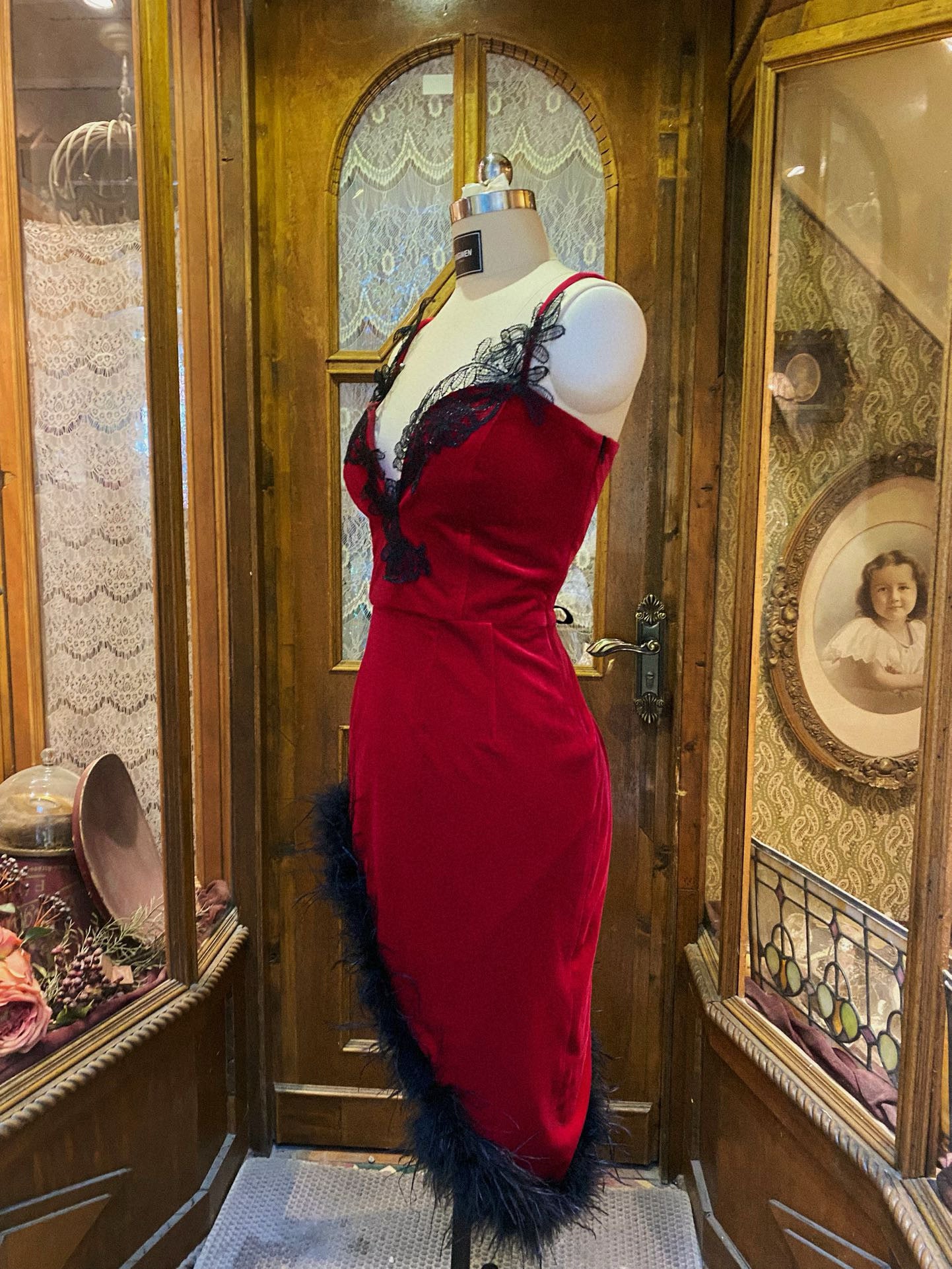 Red Velvet Seduction Dress
