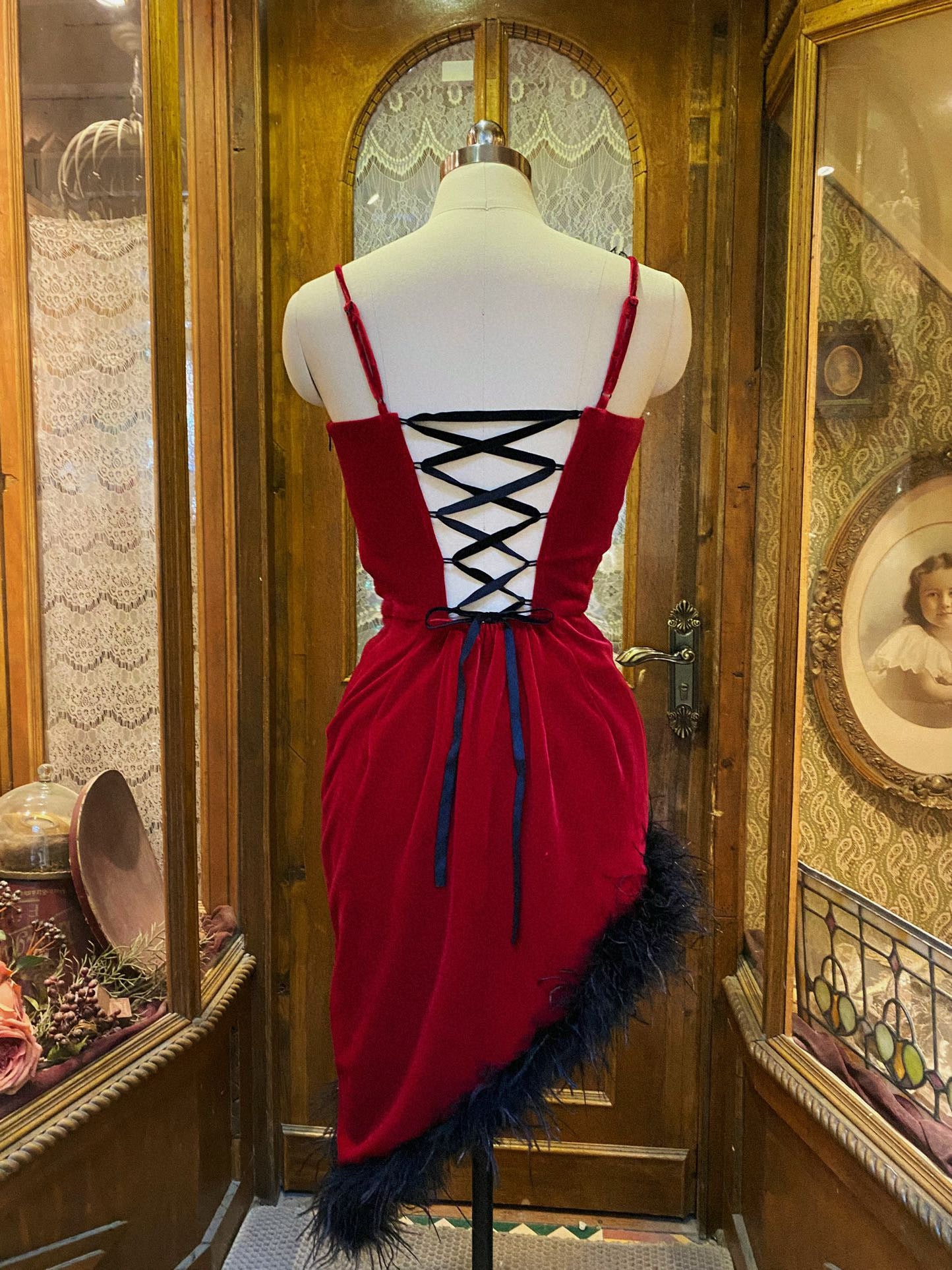 Red Velvet Seduction Dress