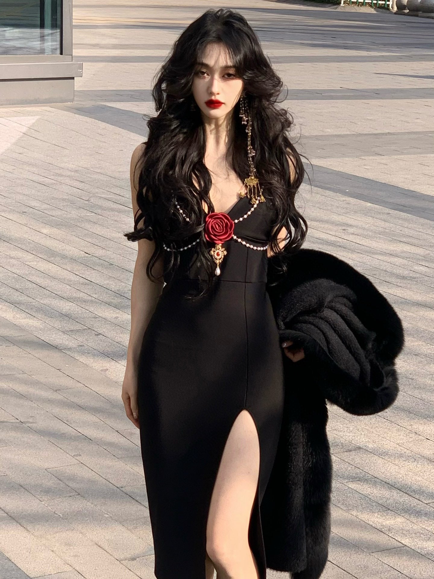 Sunset Rose Dress