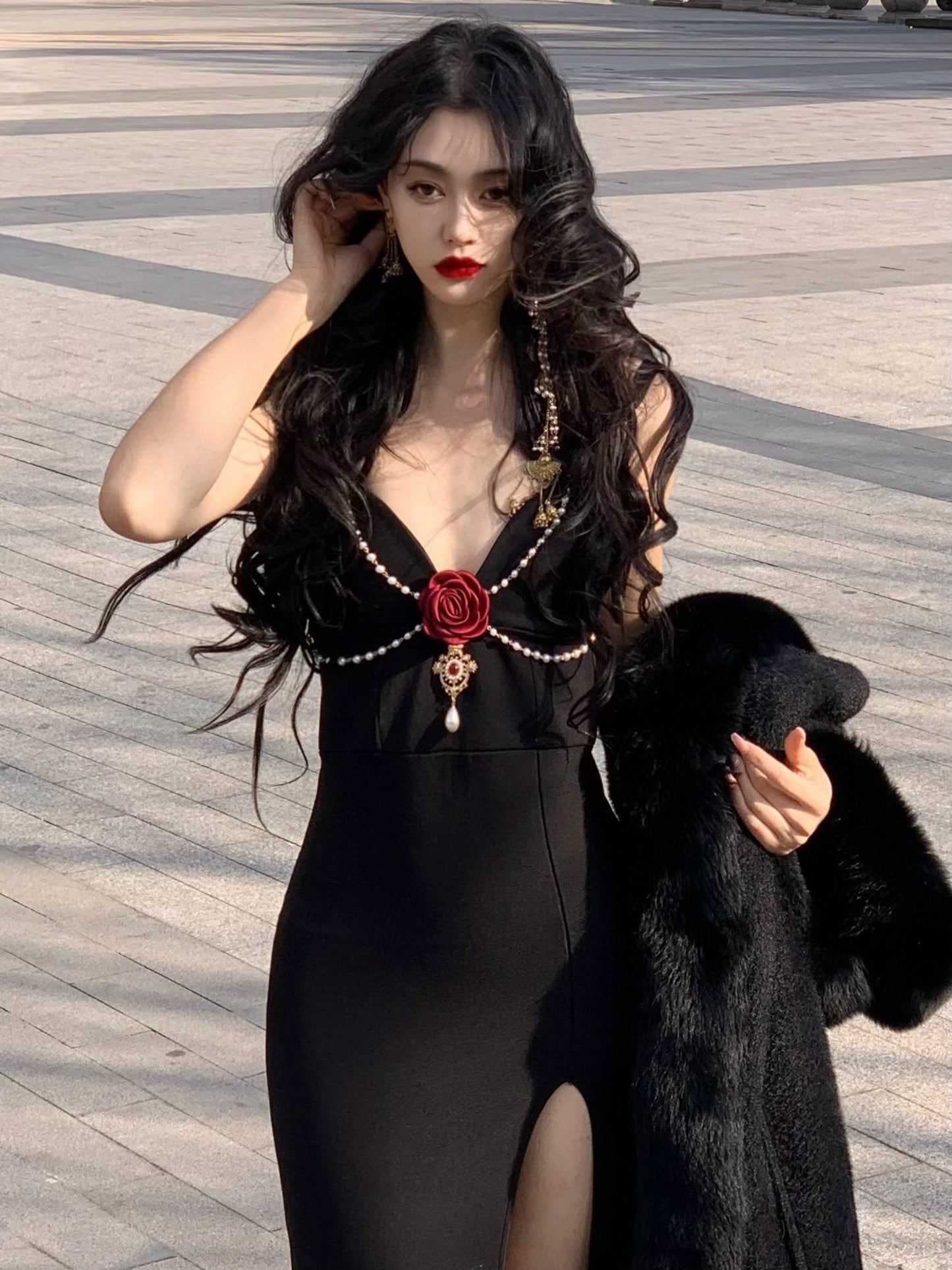 Sunset Rose Dress
