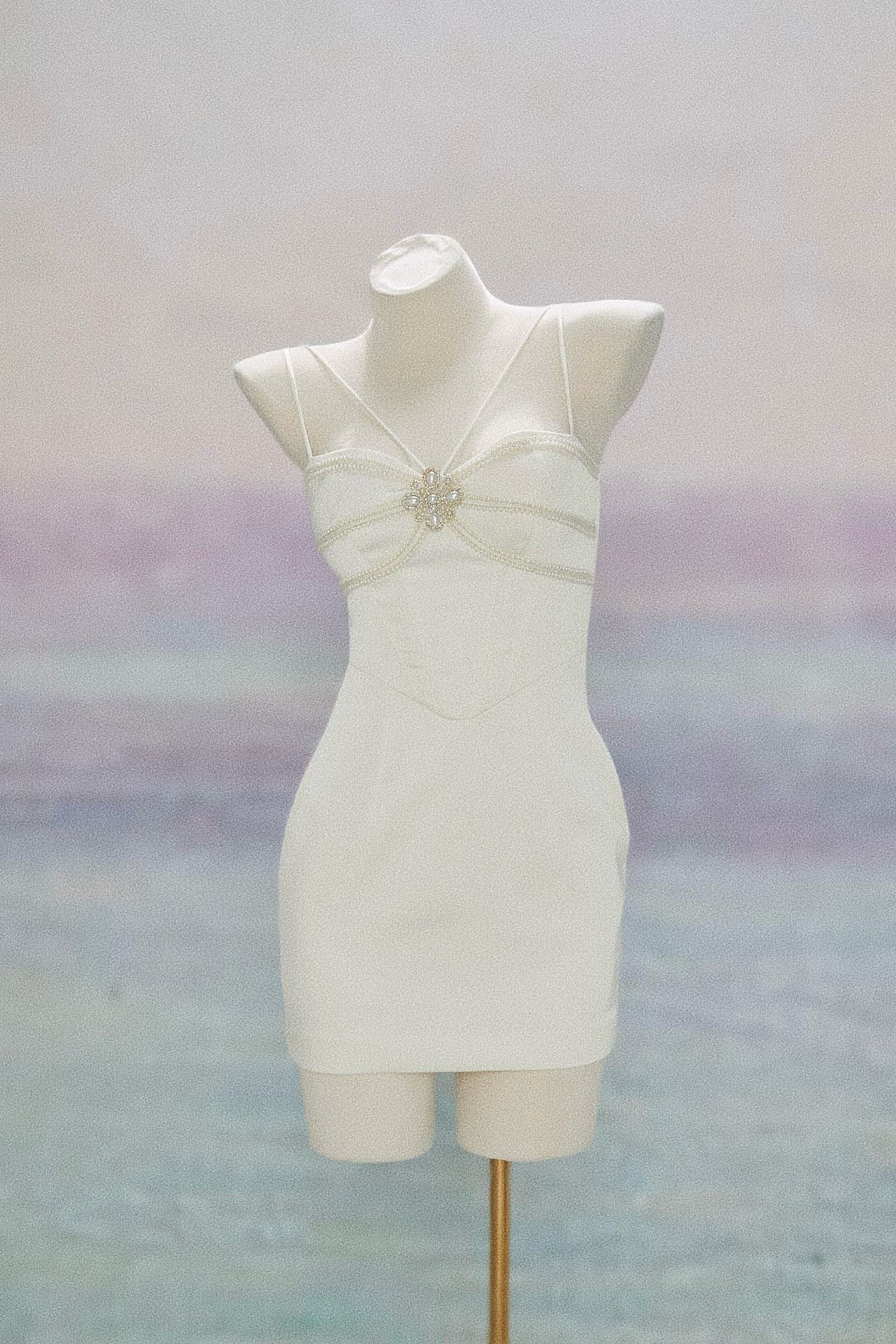 Satin Bustier Dress