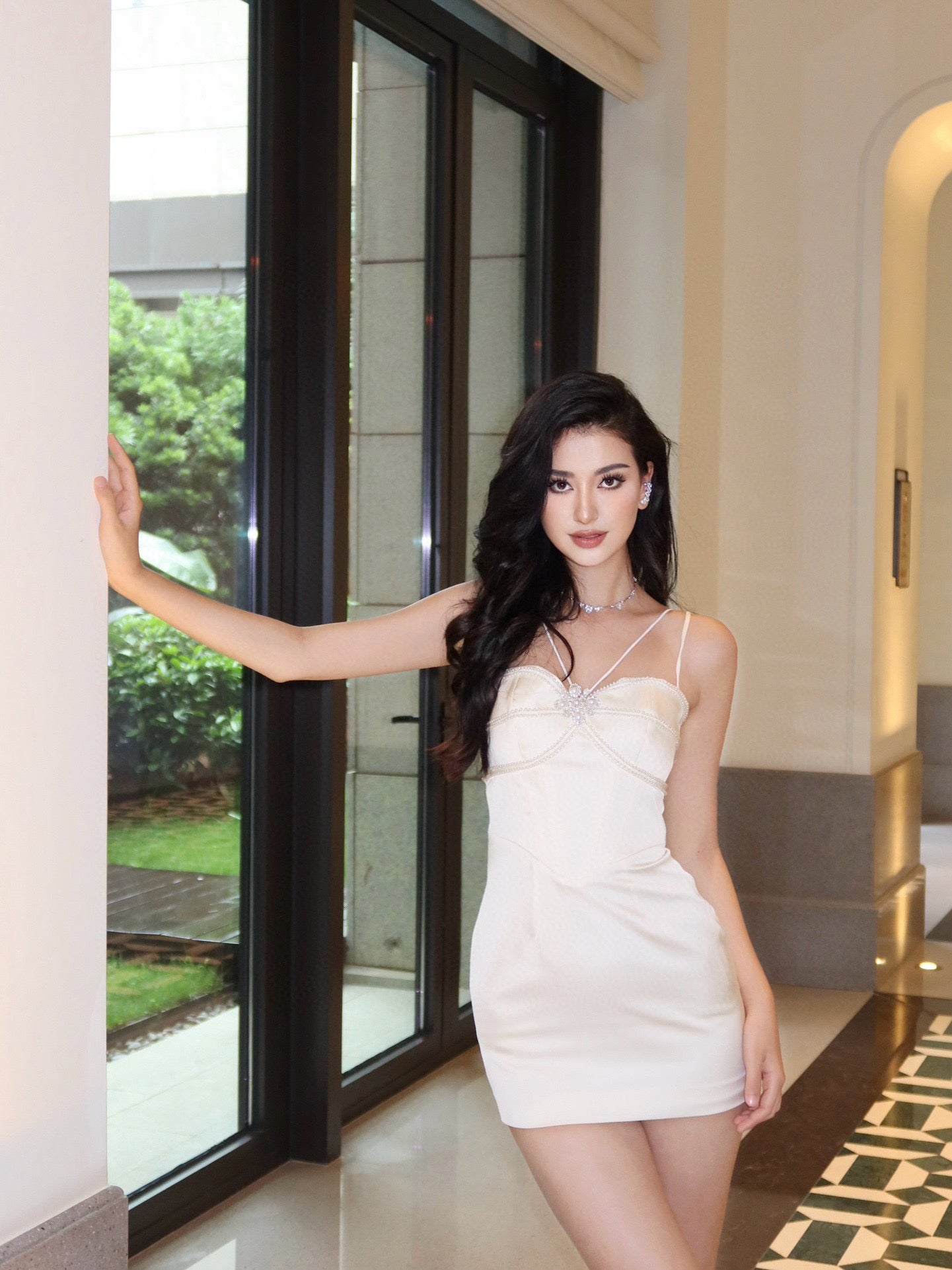 Satin Bustier Dress
