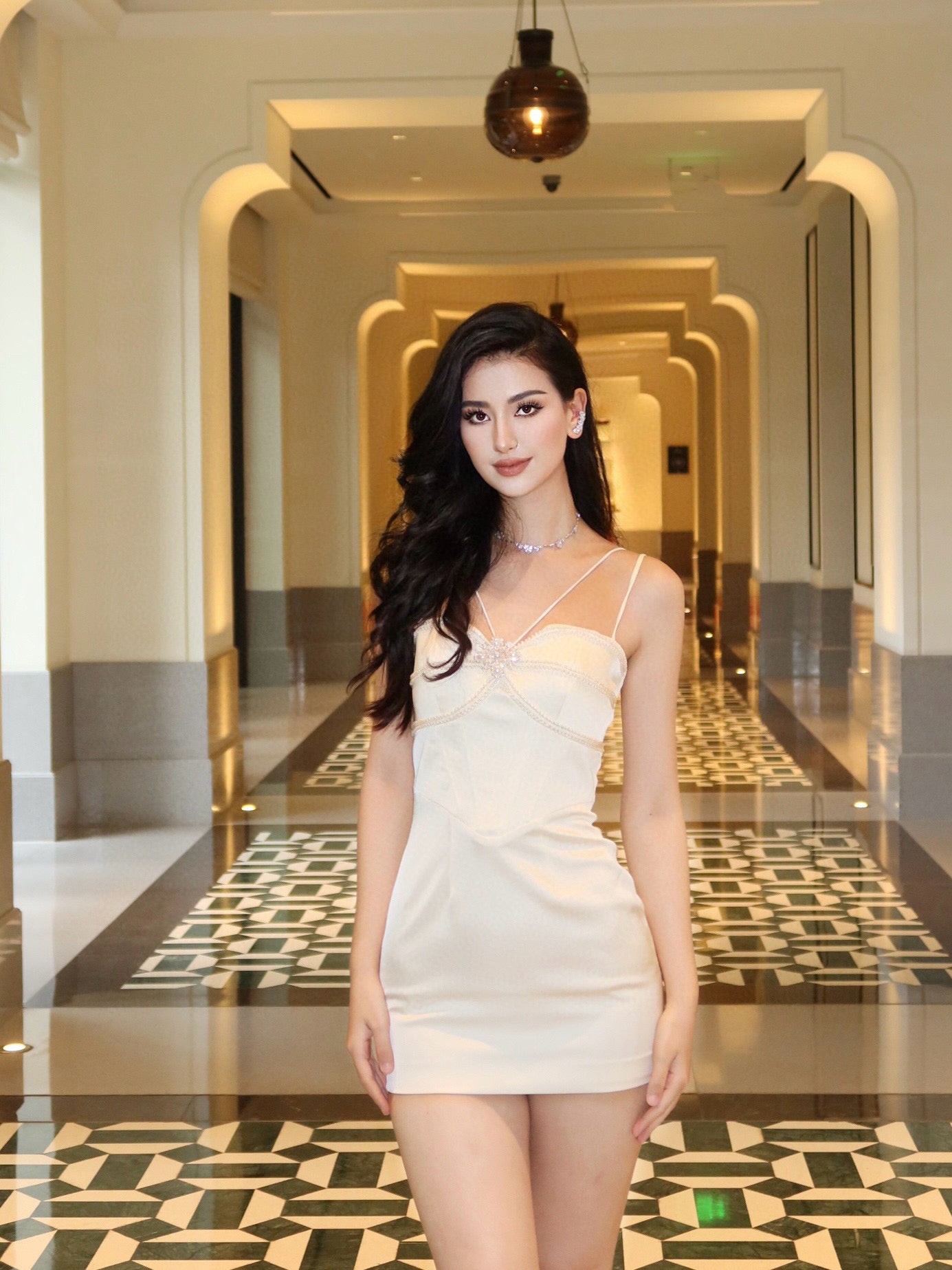 Satin Bustier Dress