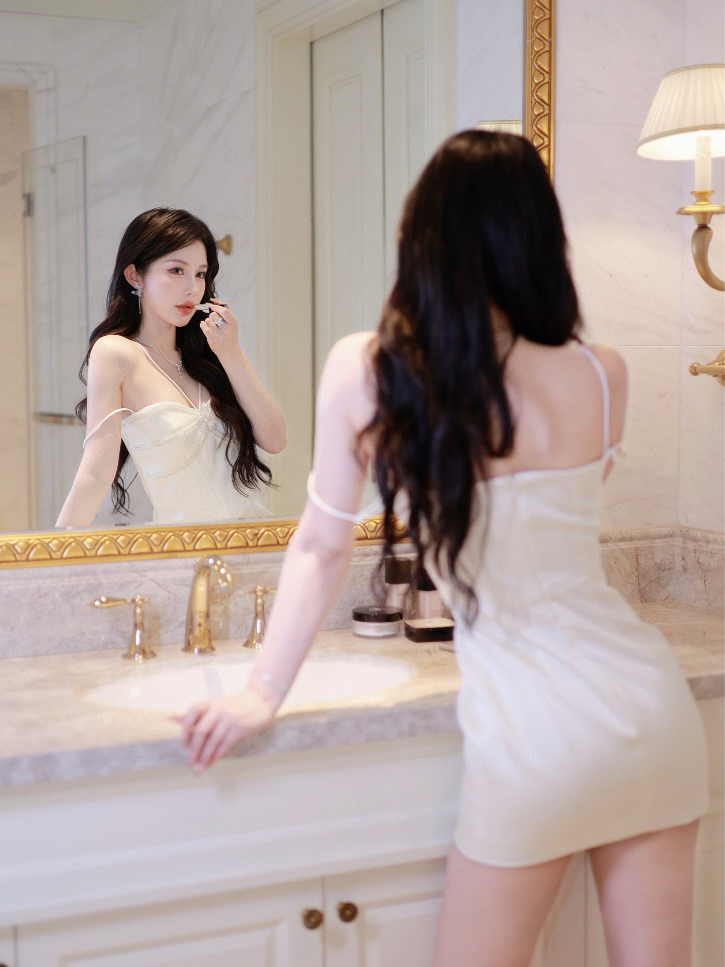 Satin Bustier Dress