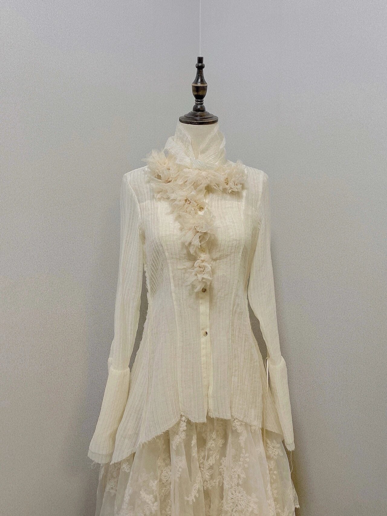 Hibiscus Poetry Shirt and Skirt Set