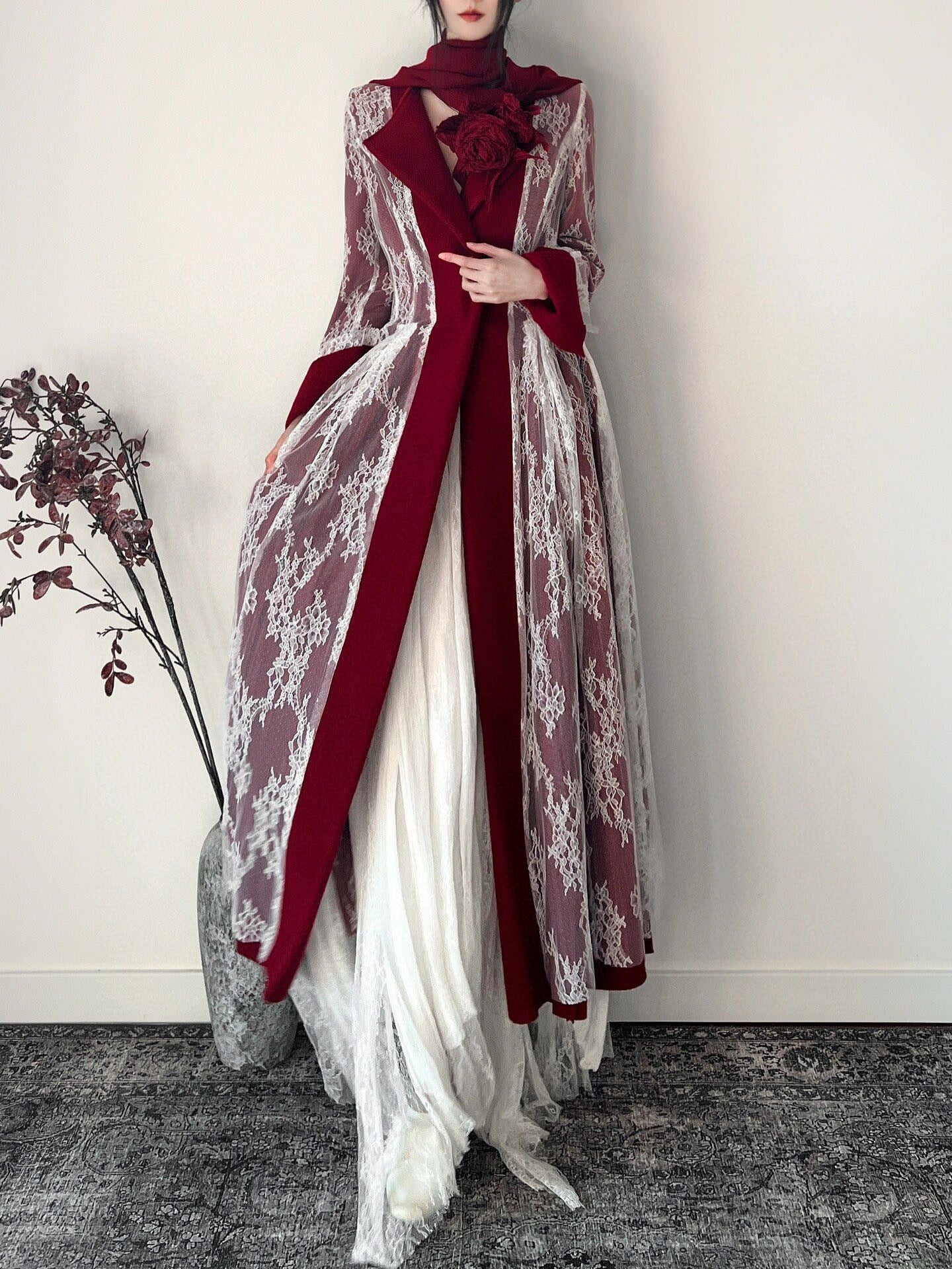 White Snow Pastoral Coat