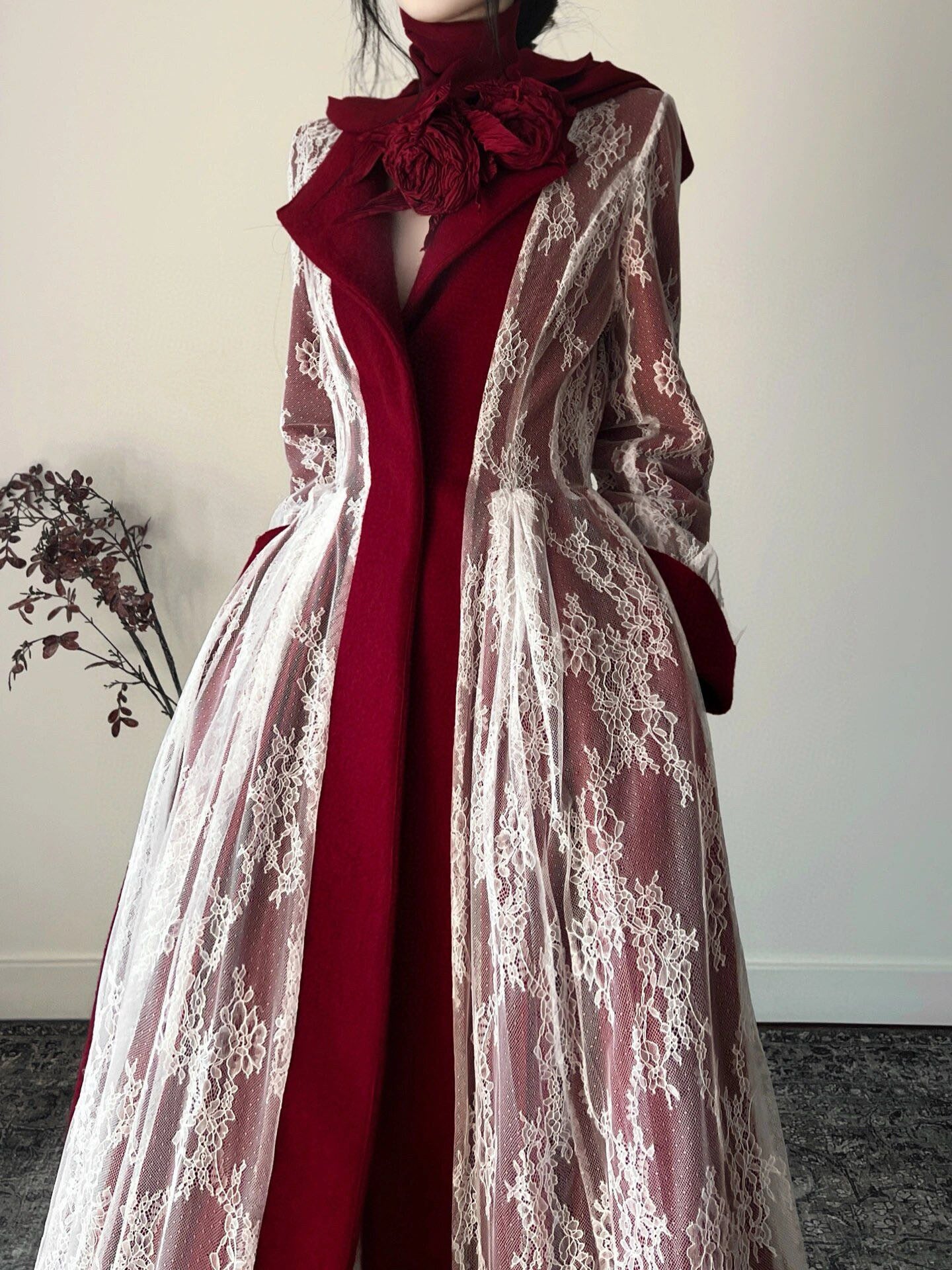 White Snow Pastoral Coat