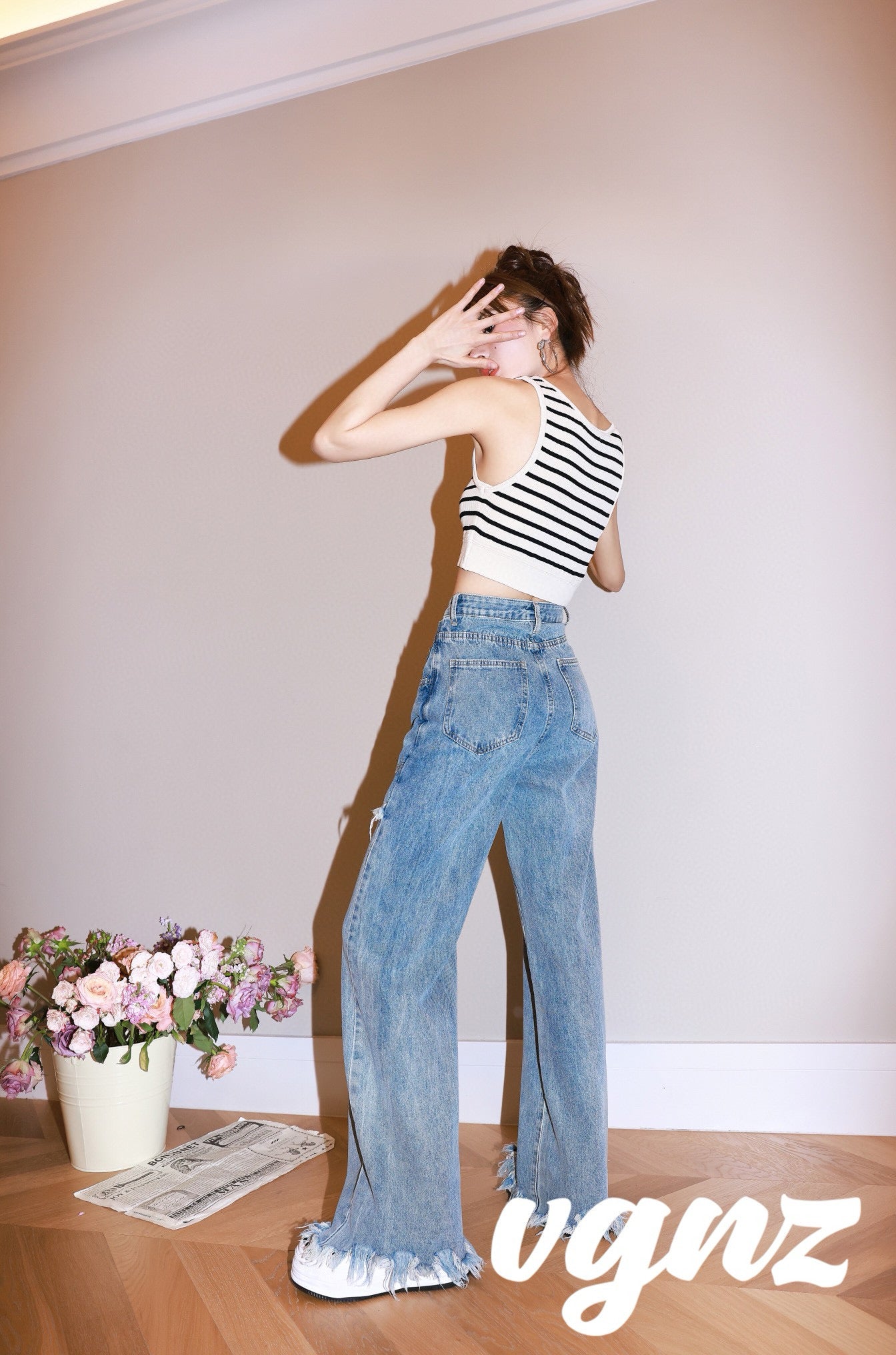 Layered Look Jeans