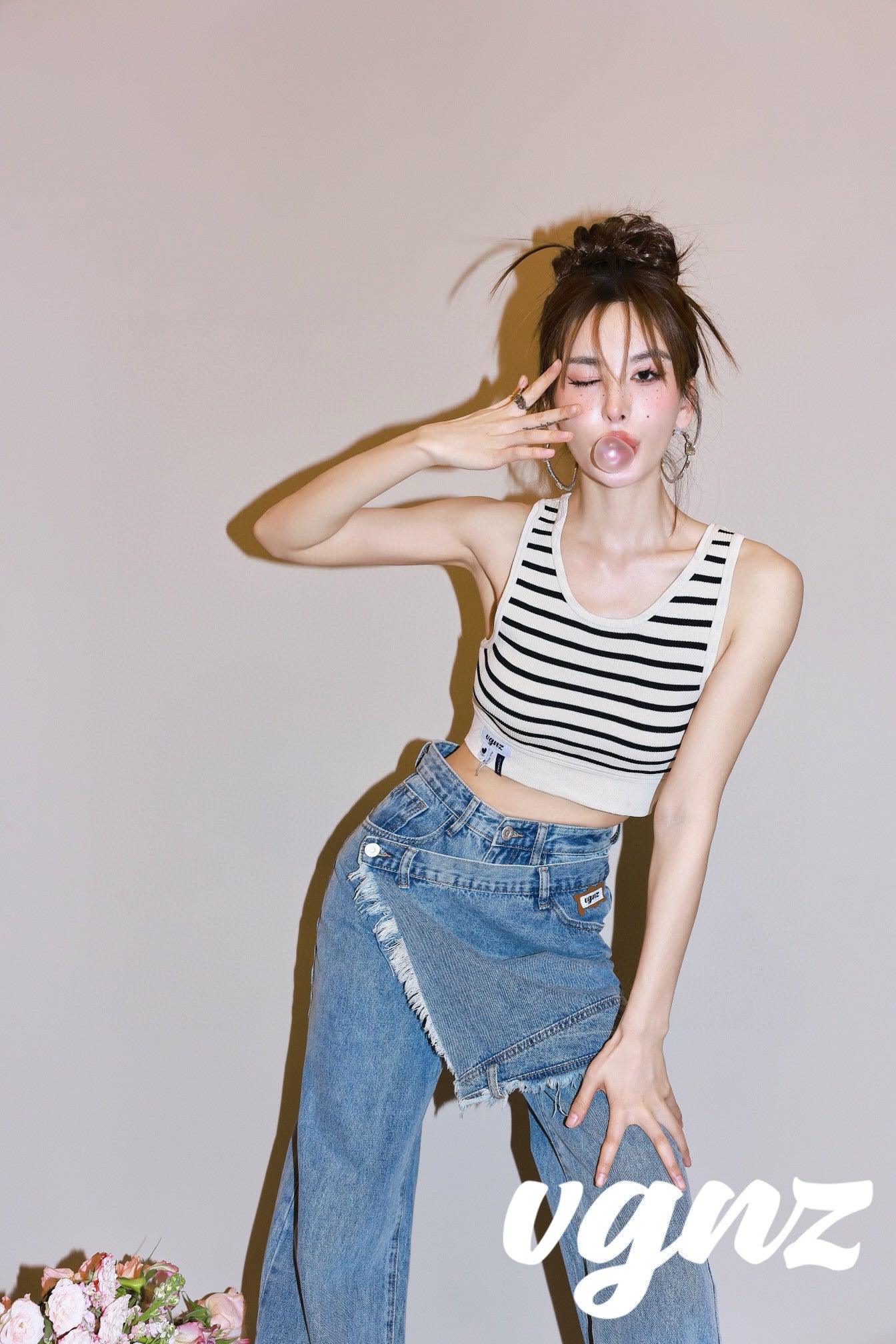 Layered Look Jeans