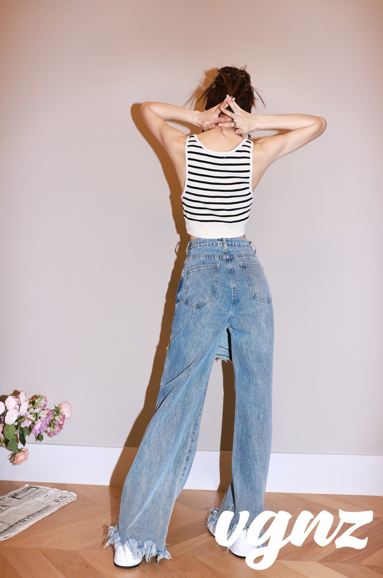 Layered Look Jeans