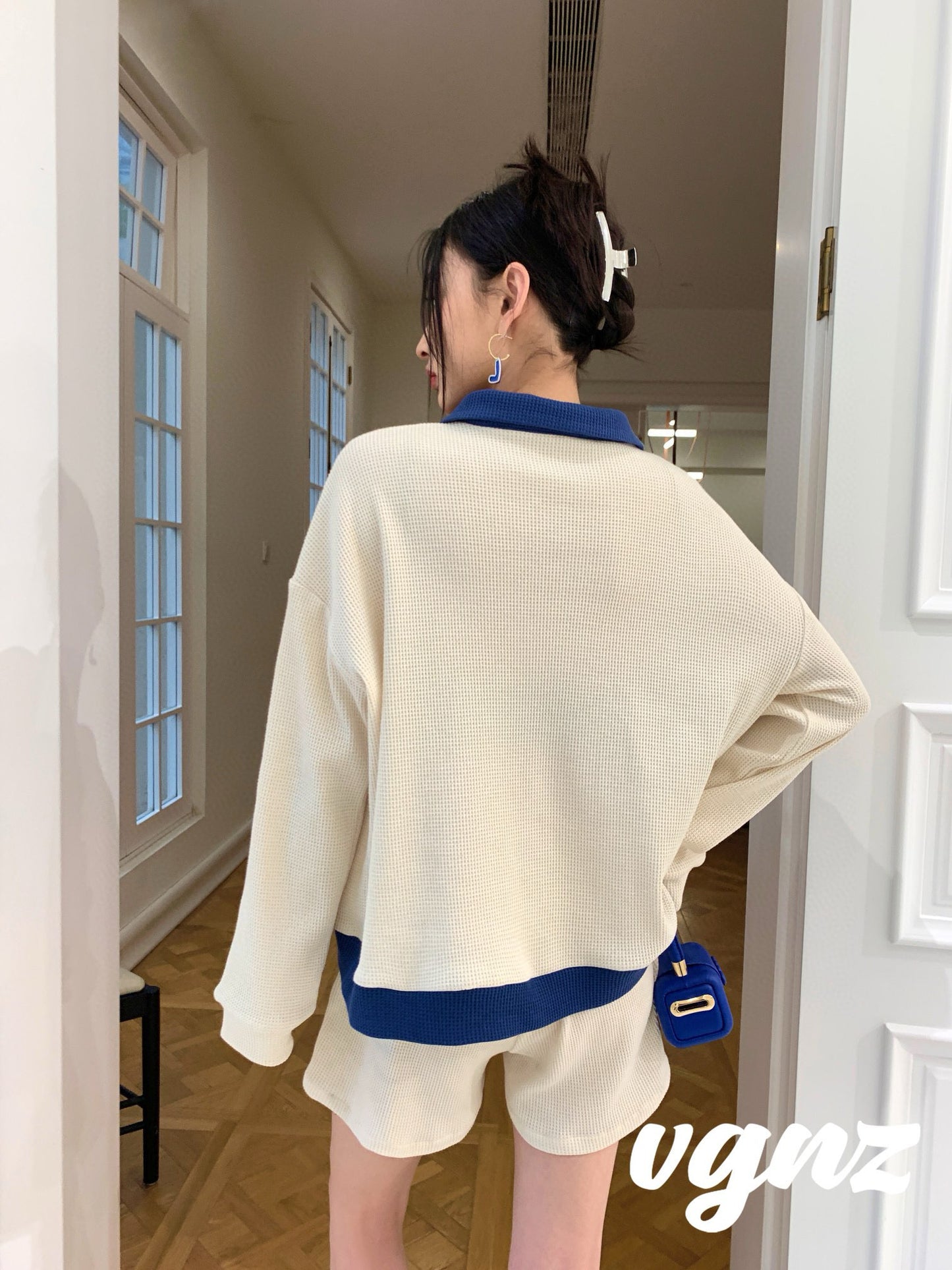 Embroidered Bee Casual Set
