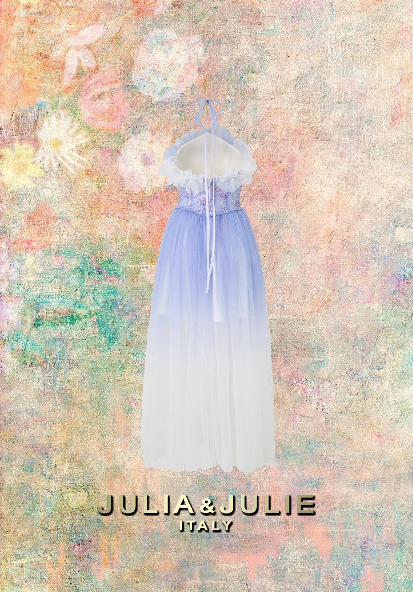Iris Gradual Color Dress