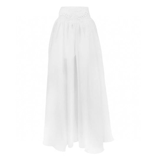 Embroidered Silk Skirt