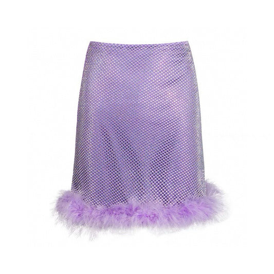 Purple Feather Skirt