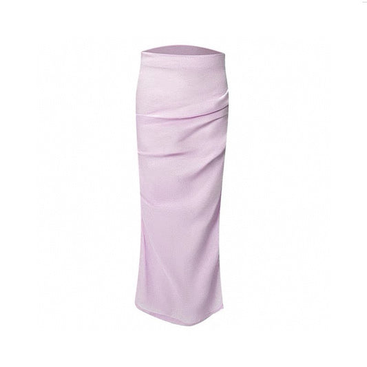 Purple Linen Skirt