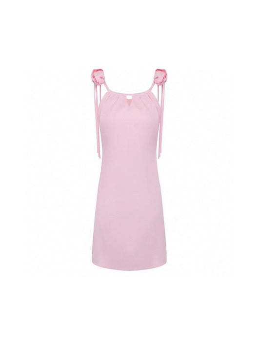 Ice Cream Rainbow Gradient Drawstring Bustier Dress