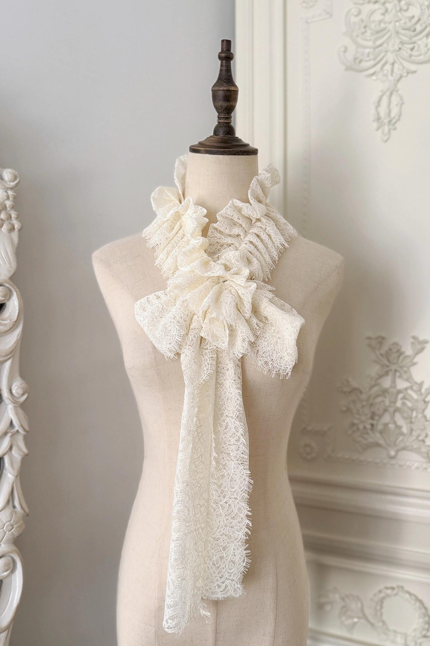 Cream Double-sided Short Wool Cape