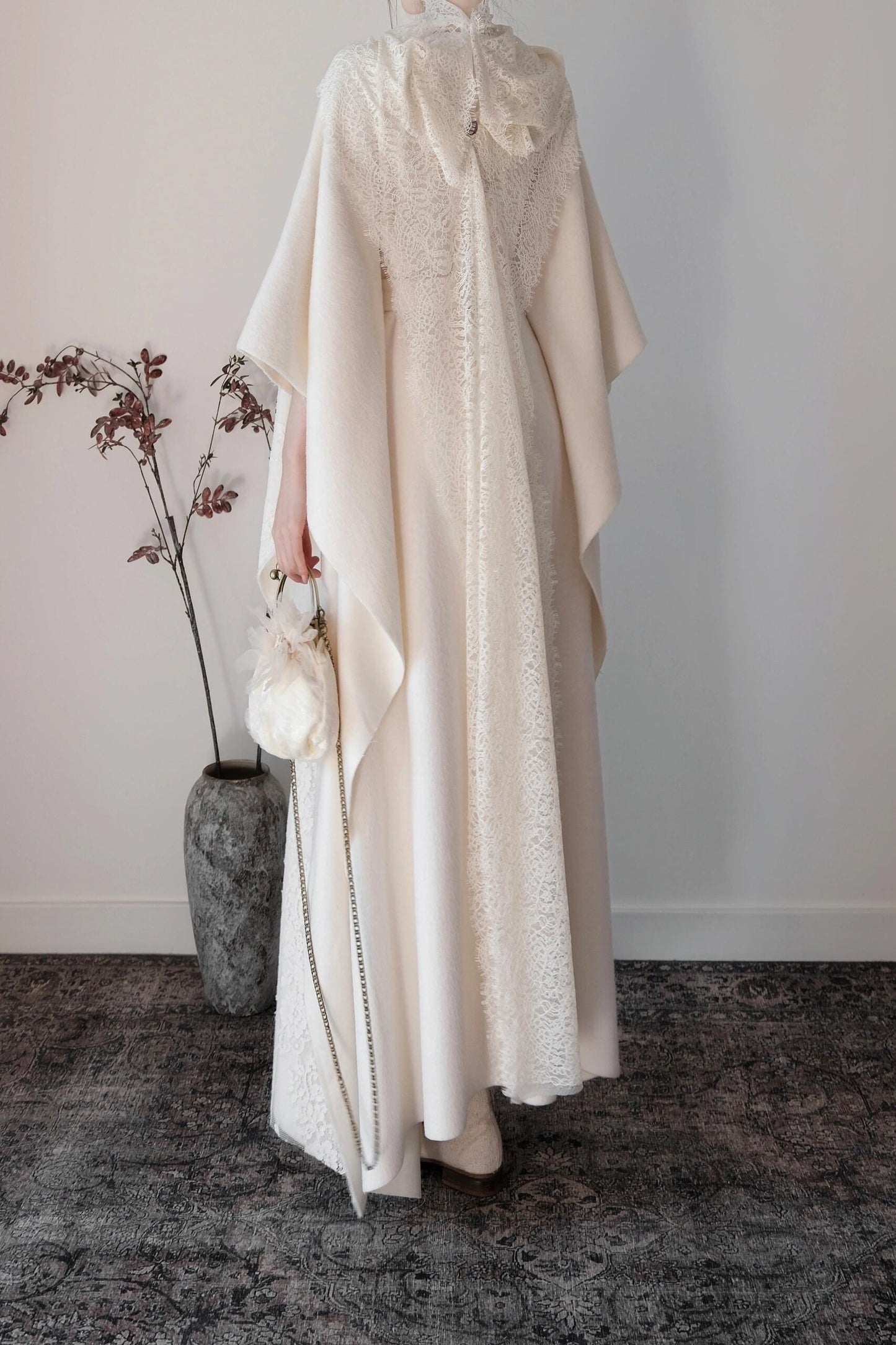 Snowy Echoes of Winter Coat