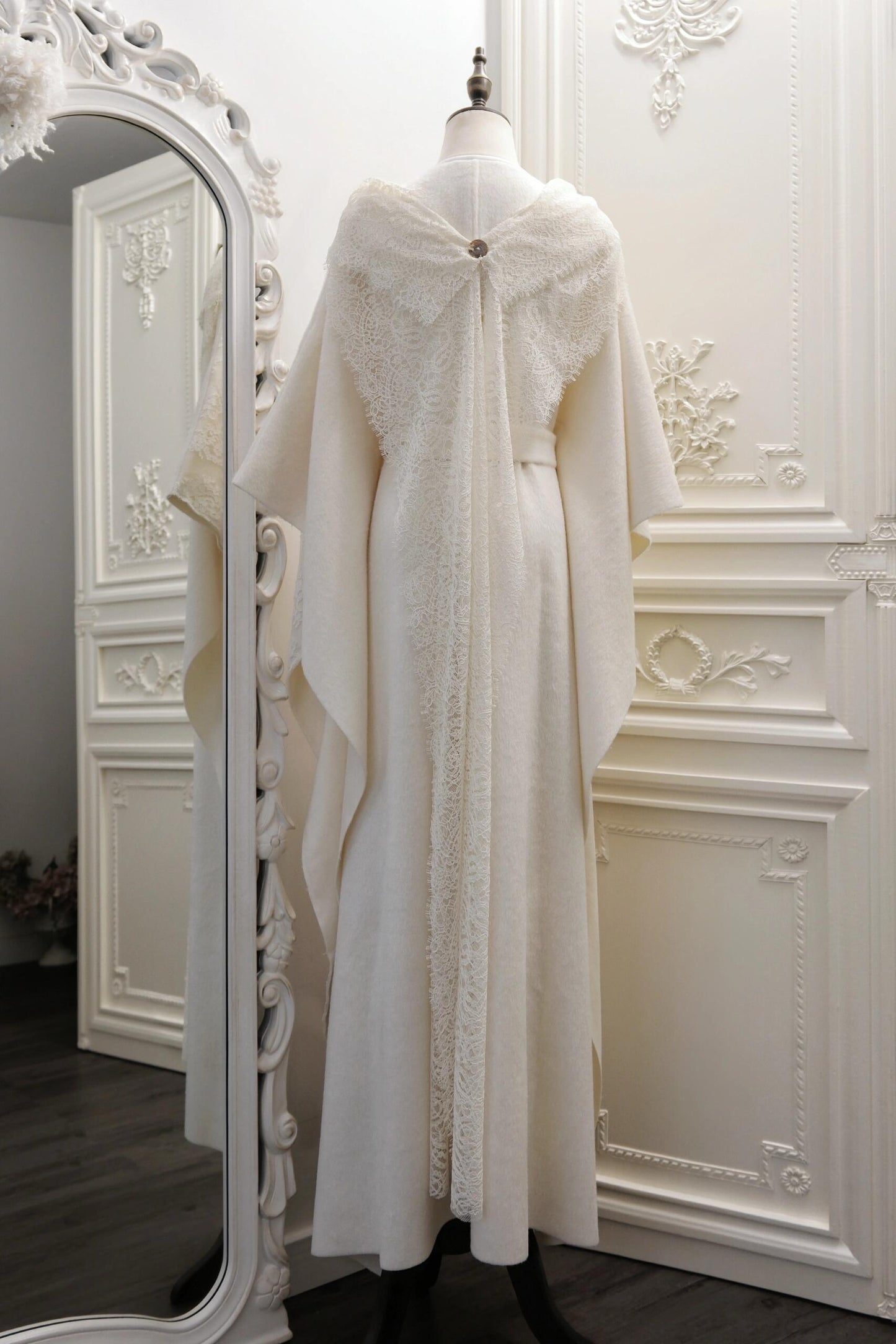 Snowy Echoes of Winter Coat