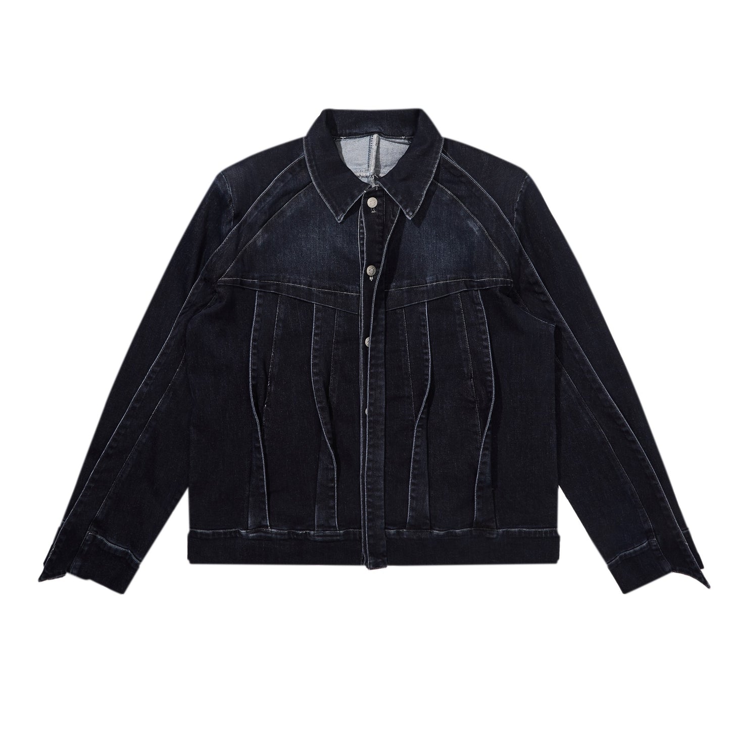 3D Stripe Denim Jacket